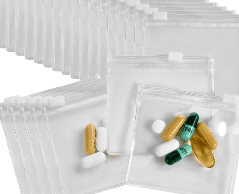 Bolsas resellables para medicamentos