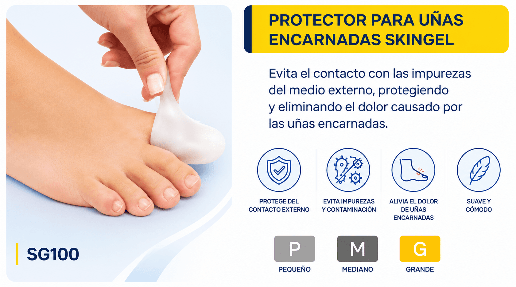 Protector para uñas encarnadas Skingel (Ref. SG100)