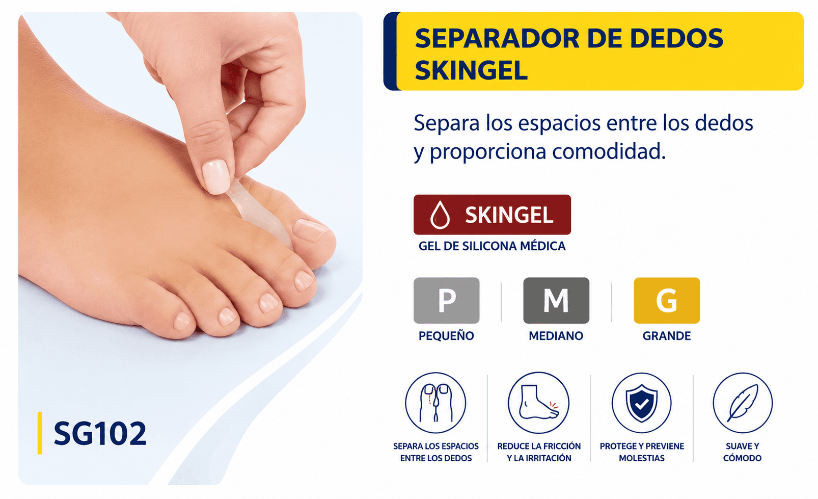 Separador de dedos Skingel (Ref. SG102)