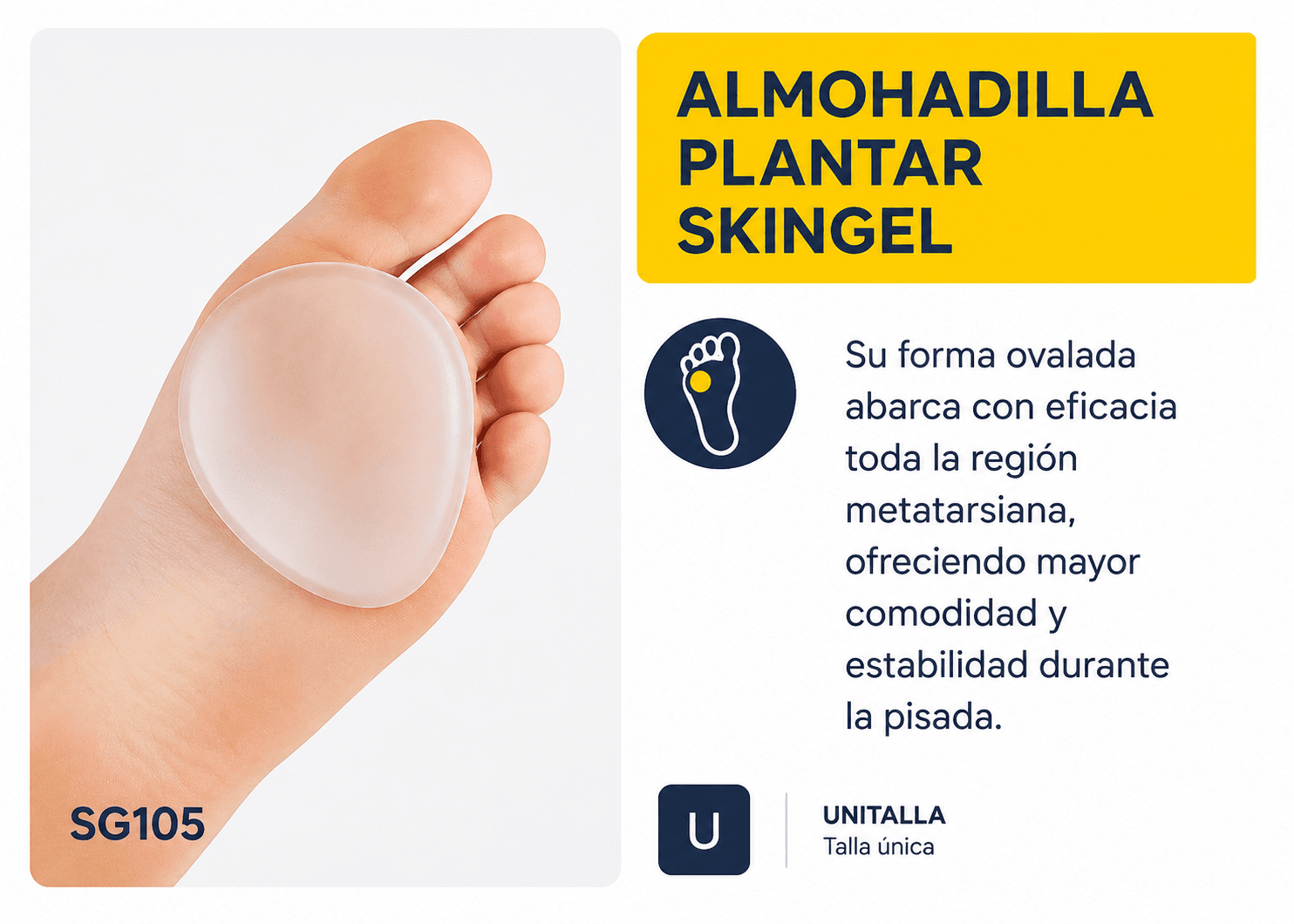 Almohadilla plantar Skingel (Ref. SG105)