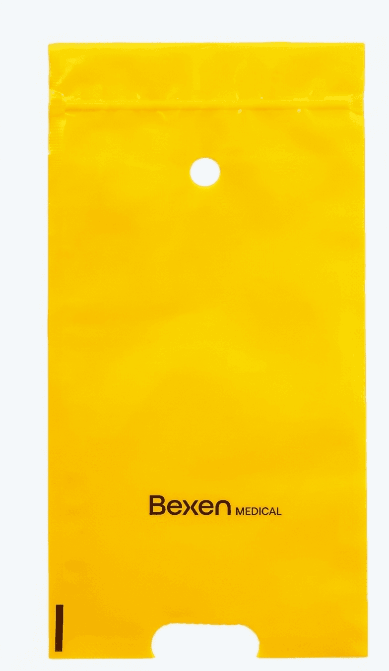 Bolsa fotoprotectora traslúcida amarilla