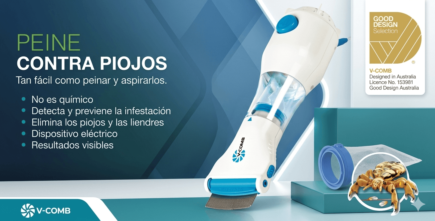 Peine aspirador de piojos