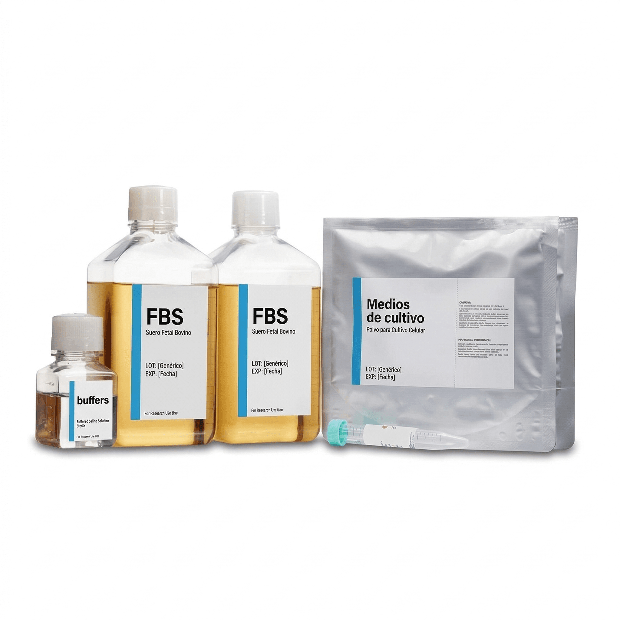 Medios de cultivo, FBS y buffers